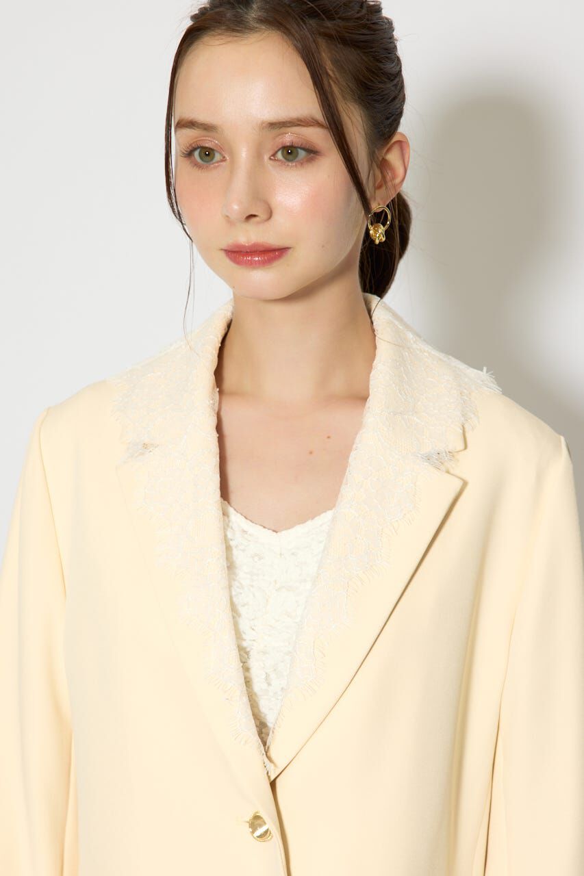 rienda「レースディティール2WAYテーラードジャケット」|その他|