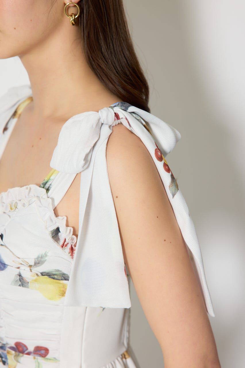 rienda「リボンディティールティアードキャミワンピース」|ワンピース|