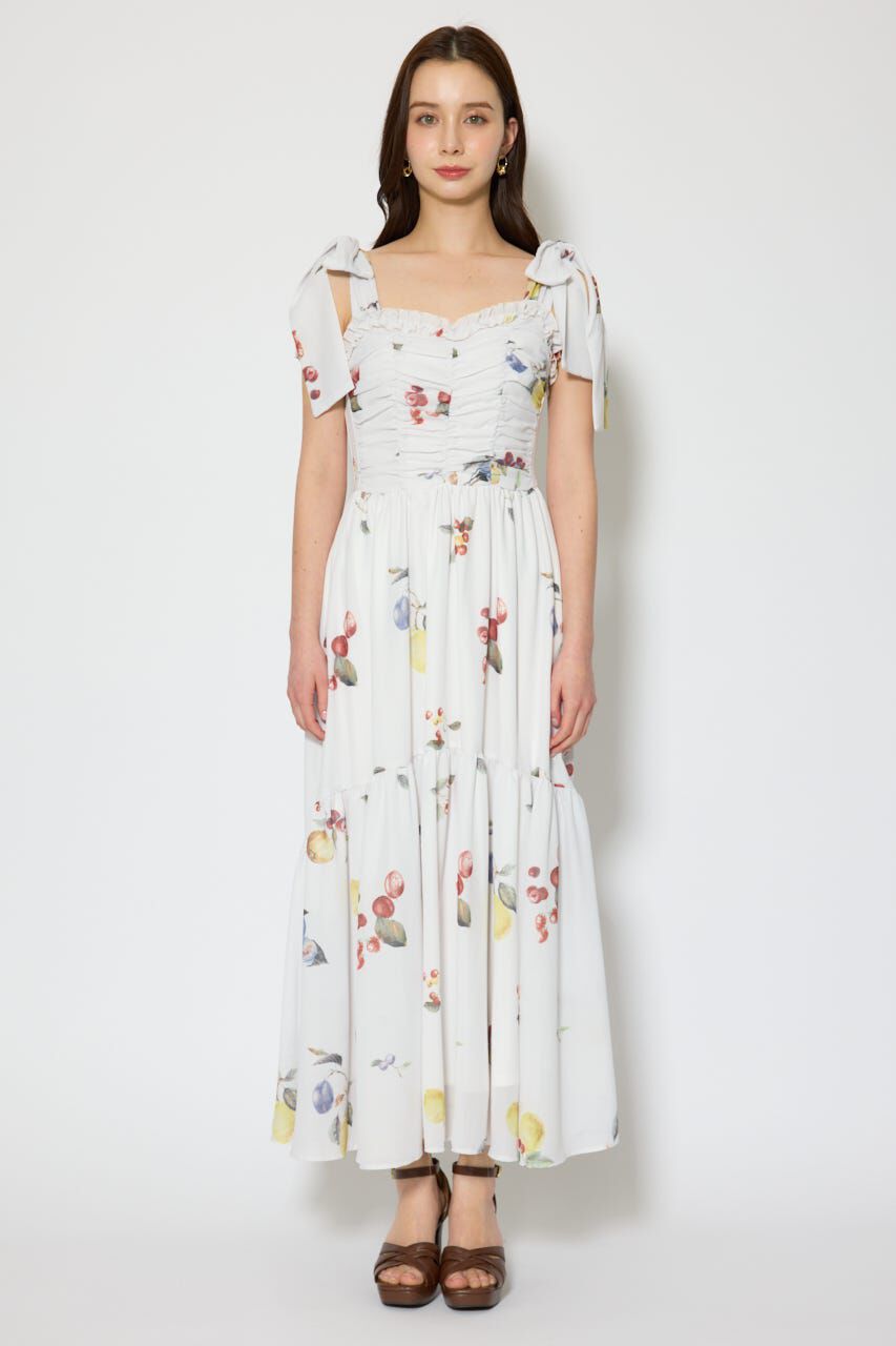 rienda「リボンディティールティアードキャミワンピース」|ワンピース|