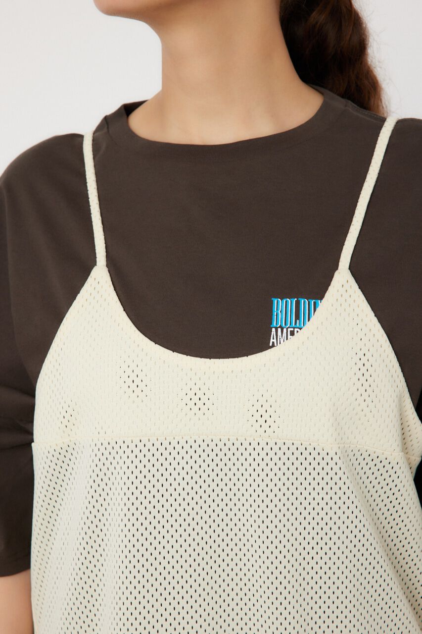 RODEO CROWNS「メッシュ切り替えラインキャミワンピース」|ワンピース|