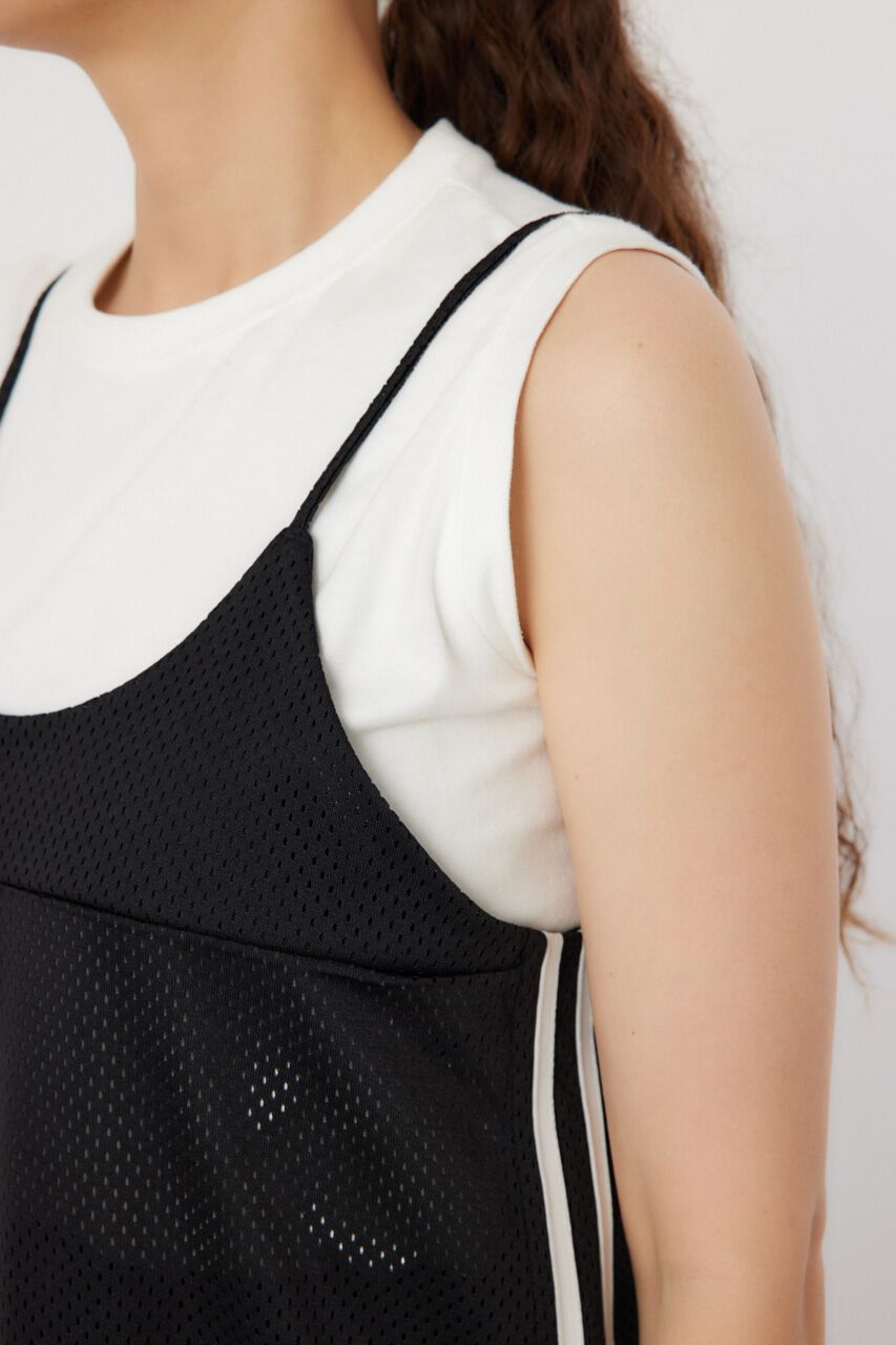 RODEO CROWNS「メッシュ切り替えラインキャミワンピース」|ワンピース|