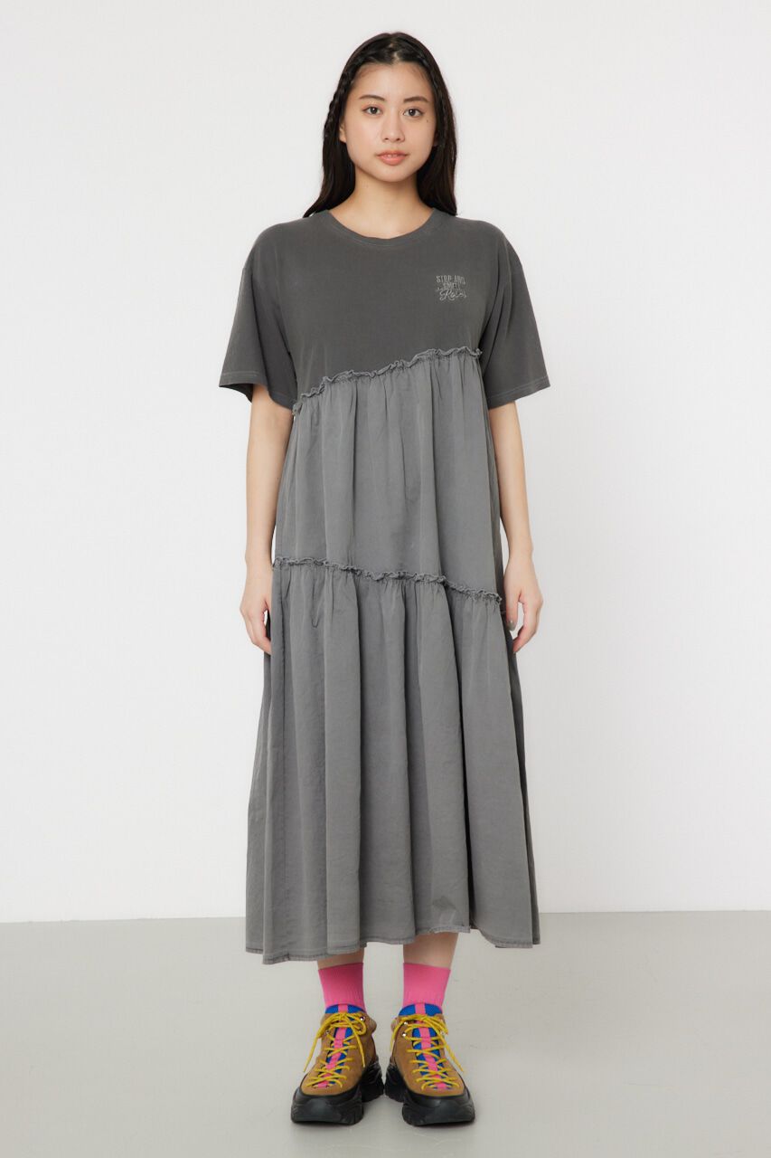 RODEO CROWNS「ピグメントギャザードッキングワンピース」|ワンピース|