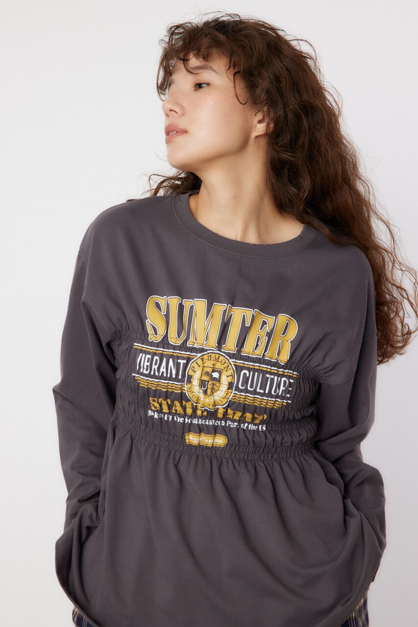 RODEO CROWNS「シャーリングプリントロングTシャツ」|Tシャツ・カットソー|