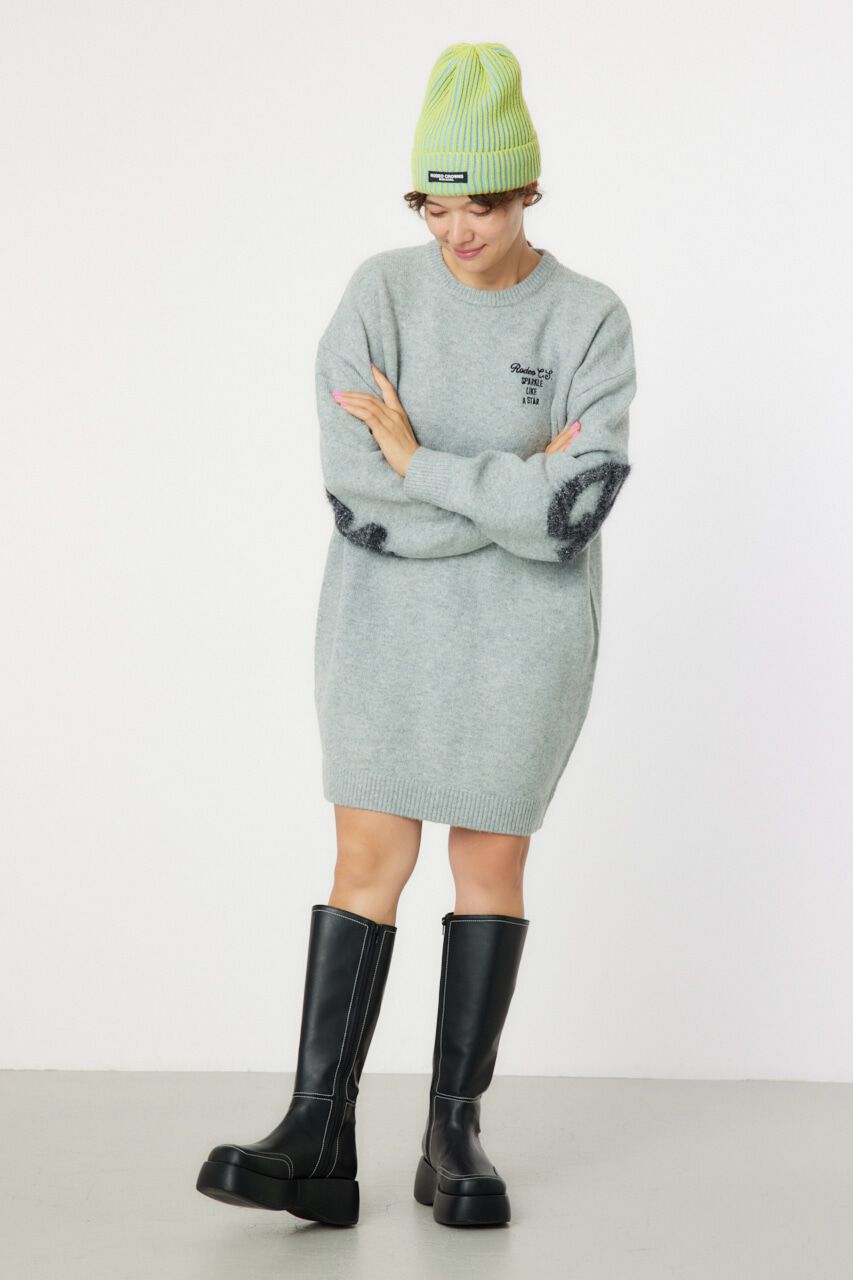 RODEO CROWNS「ラメシャギーロゴニットワンピース」|ワンピース|