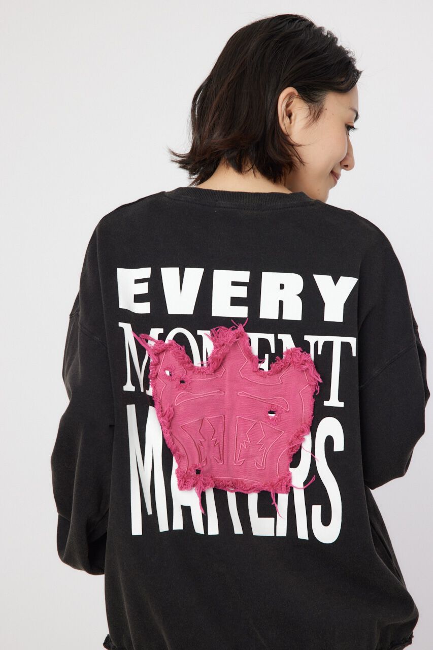 RODEO CROWNS「ダメージCROWNアップリケスウェット」|パーカー|