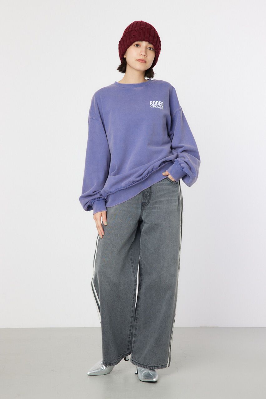 RODEO CROWNS「ダメージCROWNアップリケスウェット」|パーカー|