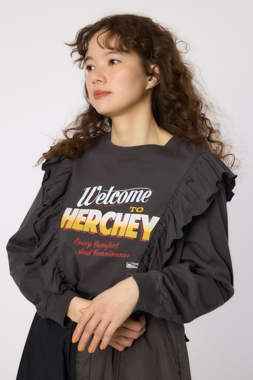 RODEO CROWNS「HERCHEYフリル ロングスリーブTシャツ」|Tシャツ・カットソー|