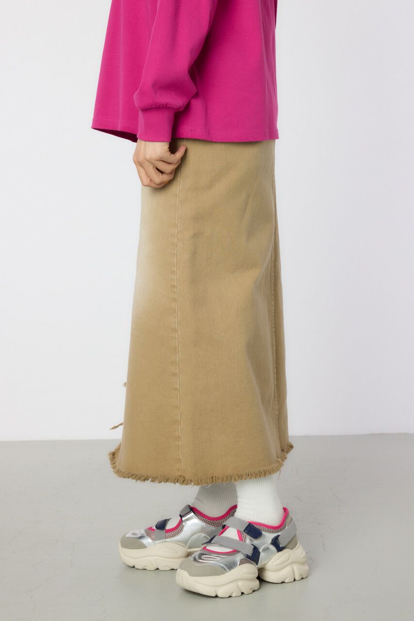 RODEO CROWNS「スリットデニムマキシスカート」|スカート|