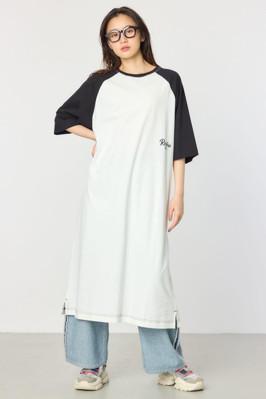 RODEO CROWNS「ラグランカラーステッチワンピース」|ワンピース|