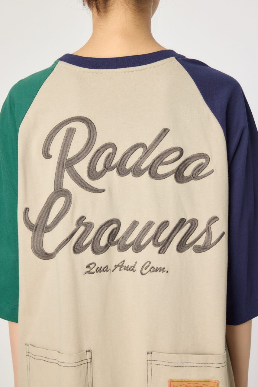 RODEO CROWNS「ラグランカラーステッチワンピース」|ワンピース|