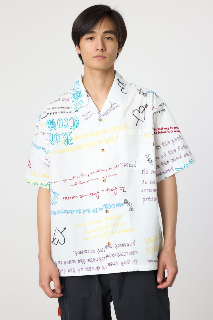 RODEO CROWNS「オールオーバーパターンシャツ」|シャツ・ブラウス|WHT