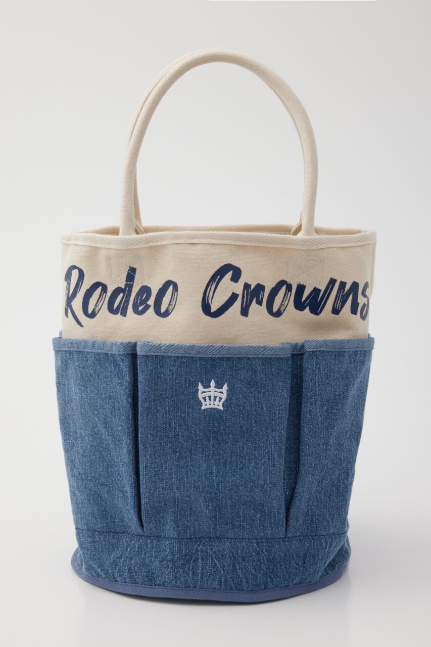 RODEO CROWNS「バケツポケットトートバッグ」|その他|柄BLU5