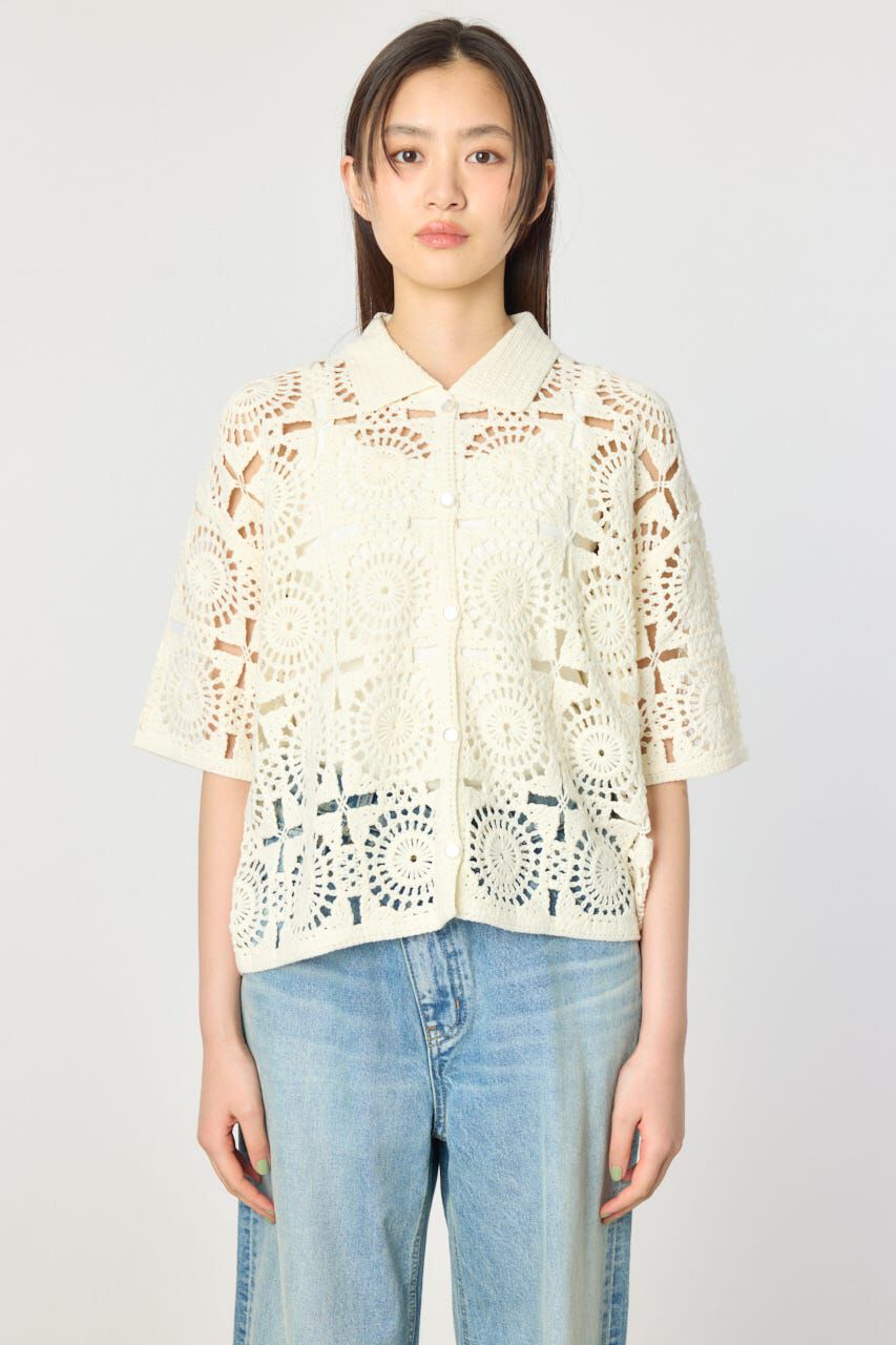 RODEO CROWNS「クロシェカーディガン」|シャツ・ブラウス|