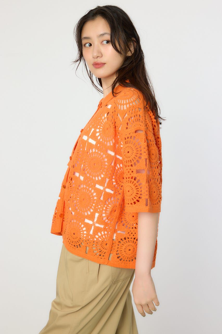 RODEO CROWNS「クロシェカーディガン」|シャツ・ブラウス|