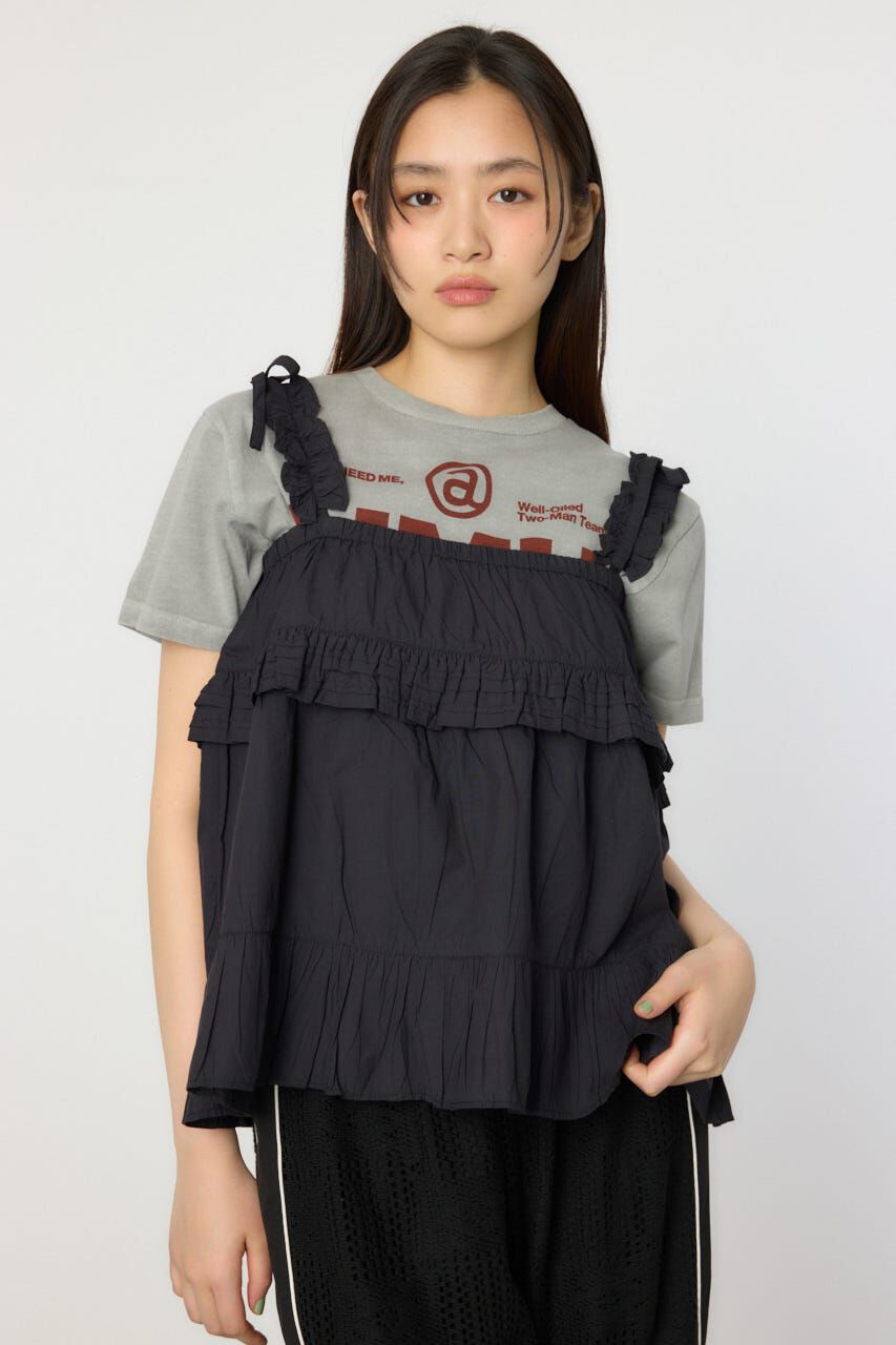 RODEO CROWNS「2WAYフリルキャミソール」|キャミソール|BLK