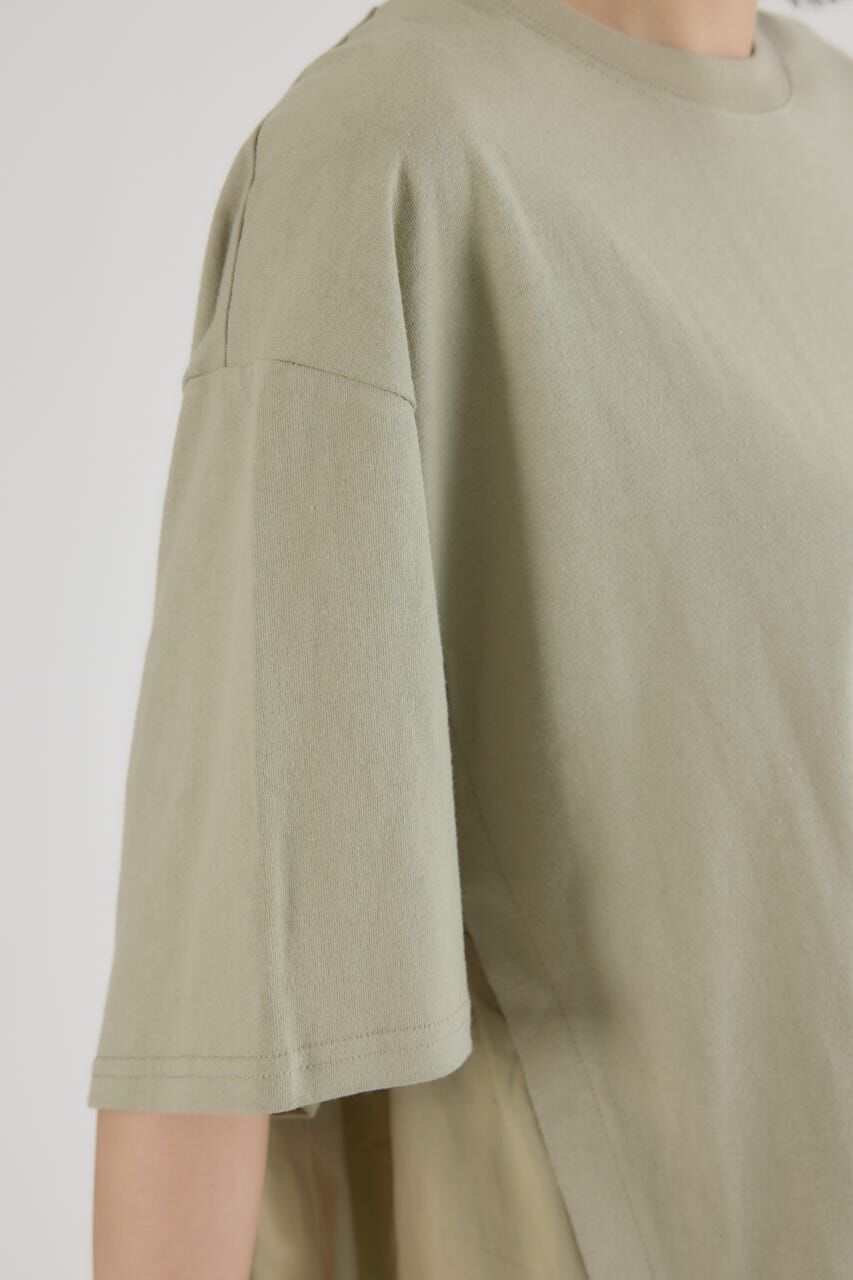 RODEO CROWNS「バックギャザードッキングTシャツ」|Tシャツ・カットソー|