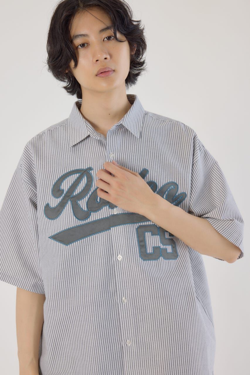 RODEO CROWNS「アップリケカレッジシャツ」|シャツ・ブラウス|BLK