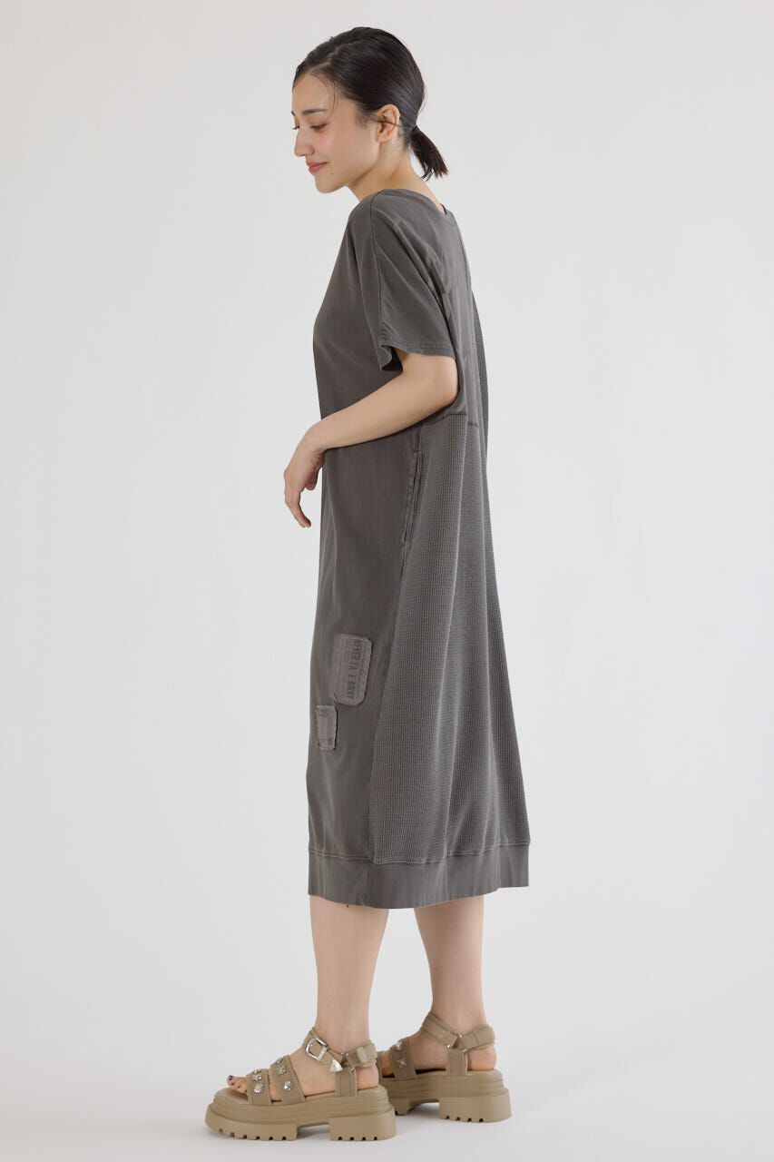 RODEO CROWNS「2way ワッフルコンビカットロングワンピース」|ワンピース|