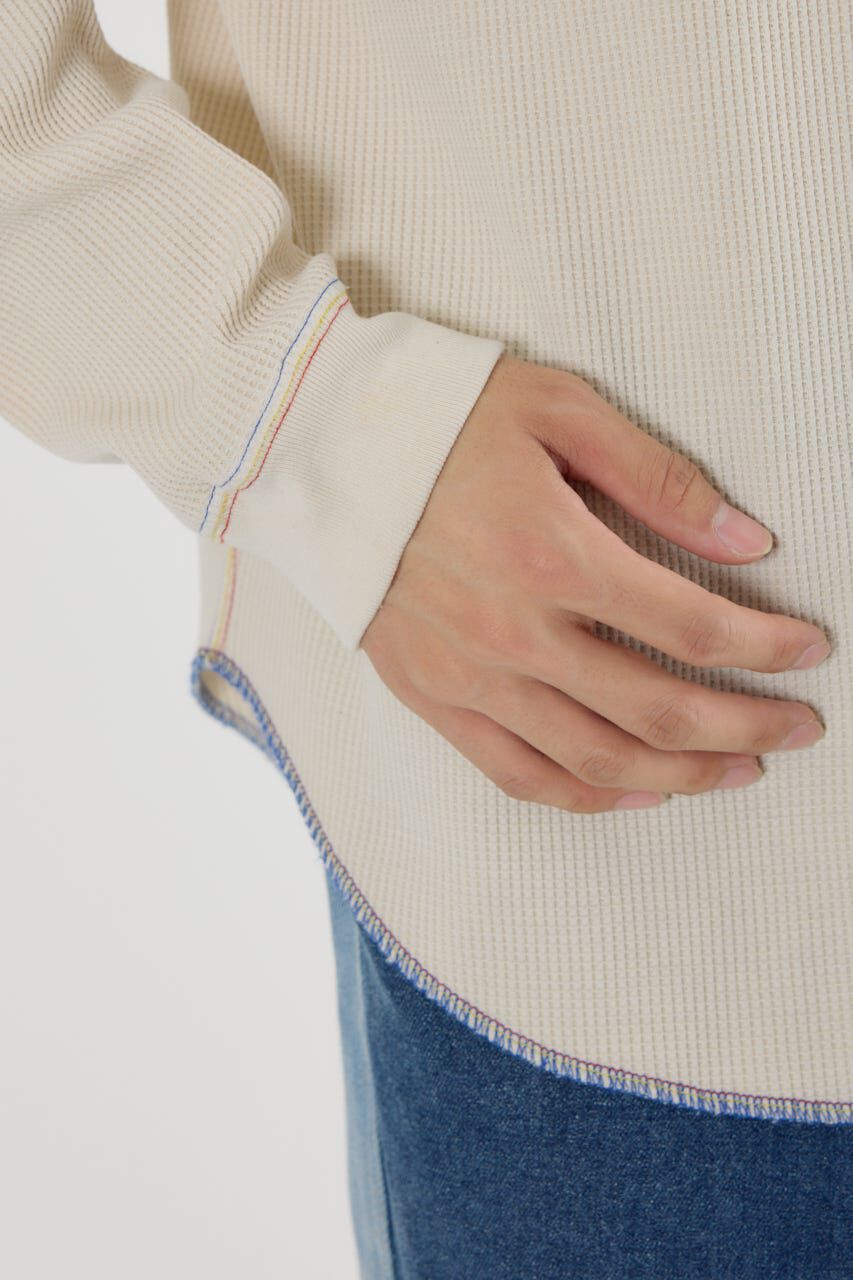 RODEO CROWNS「ピグメントワッフルトップス」|Tシャツ・カットソー|