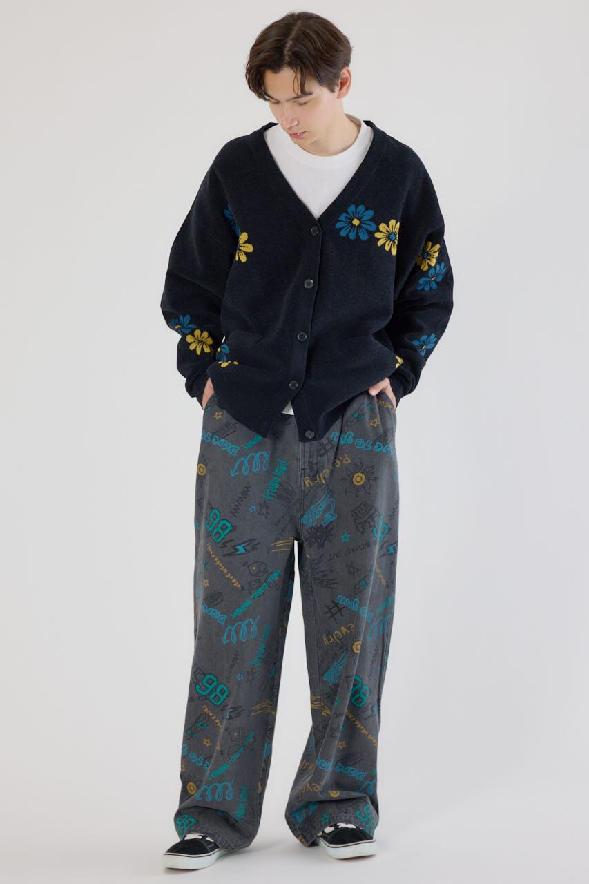 RODEO CROWNS「グラフィティーワイドデニムパンツ」|デニム|