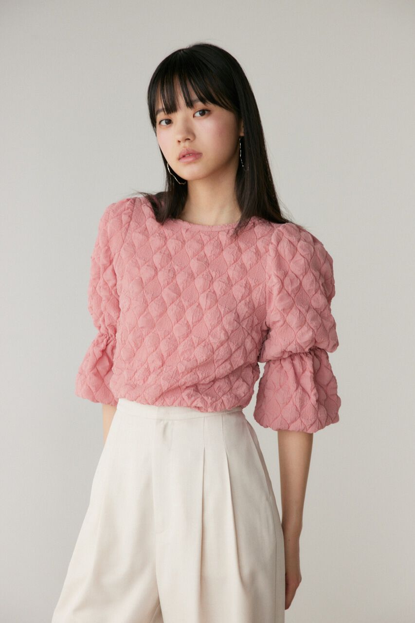 SLY「PUFF SLEEVE CUT トップス」|Tシャツ・カットソー|