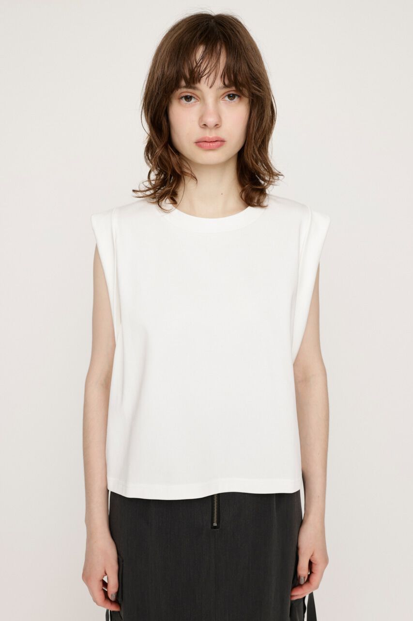 SLY「ROLL UP SLEEVE BOX トップス」|タンクトップ|