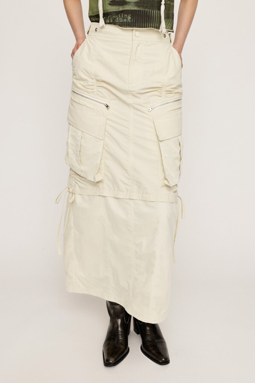 SLY「MESH DOCKING MILITALY スカート」|スカート|IVOY3