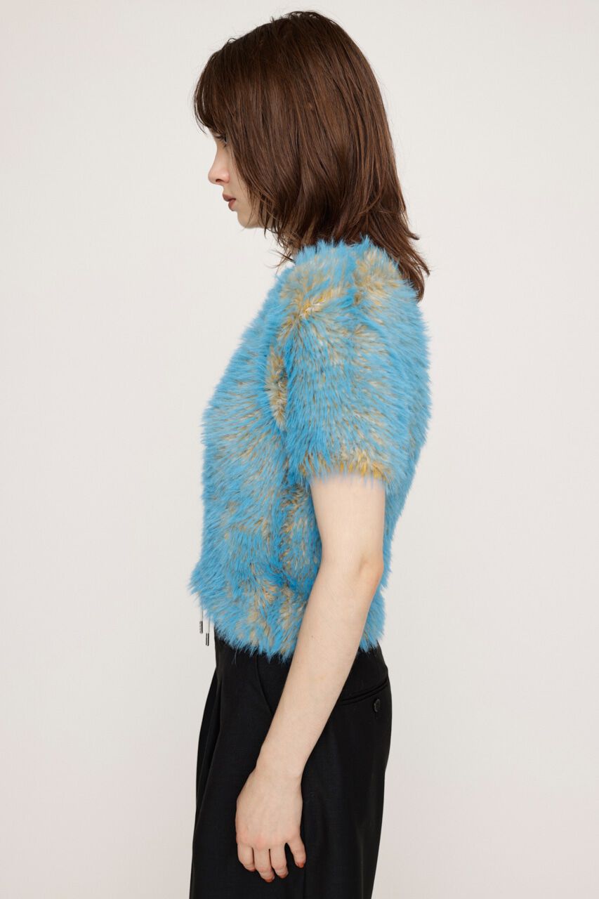 SLY「MIX SHAGGY TINY Tシャツ」|ニット・セーター|