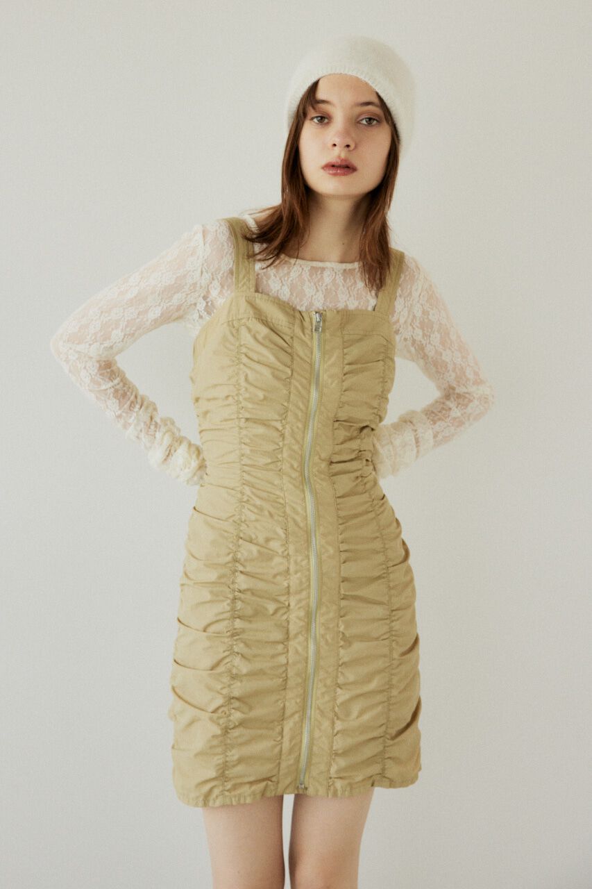 SLY「NYLON GATHER CAMI ショートワンピース」|ワンピース|