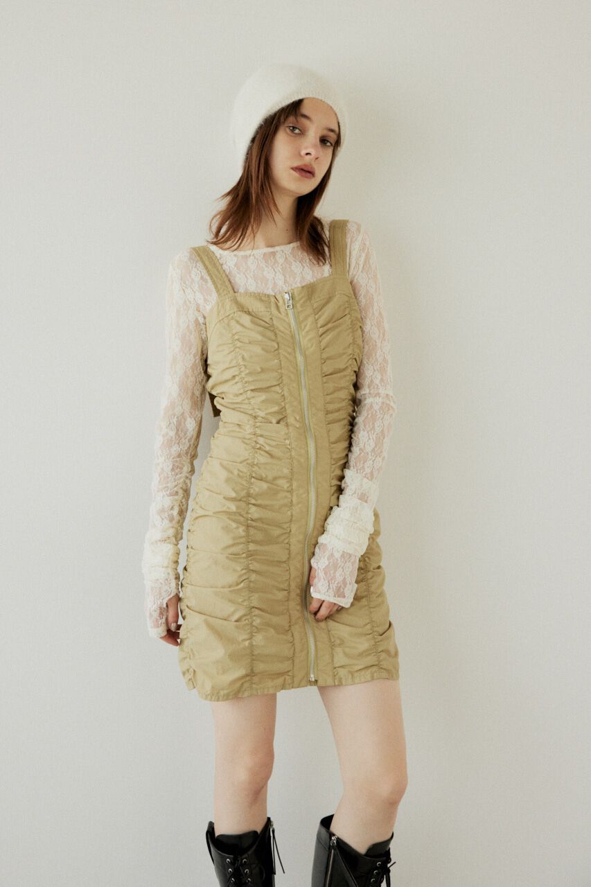 SLY「NYLON GATHER CAMI ショートワンピース」|ワンピース|