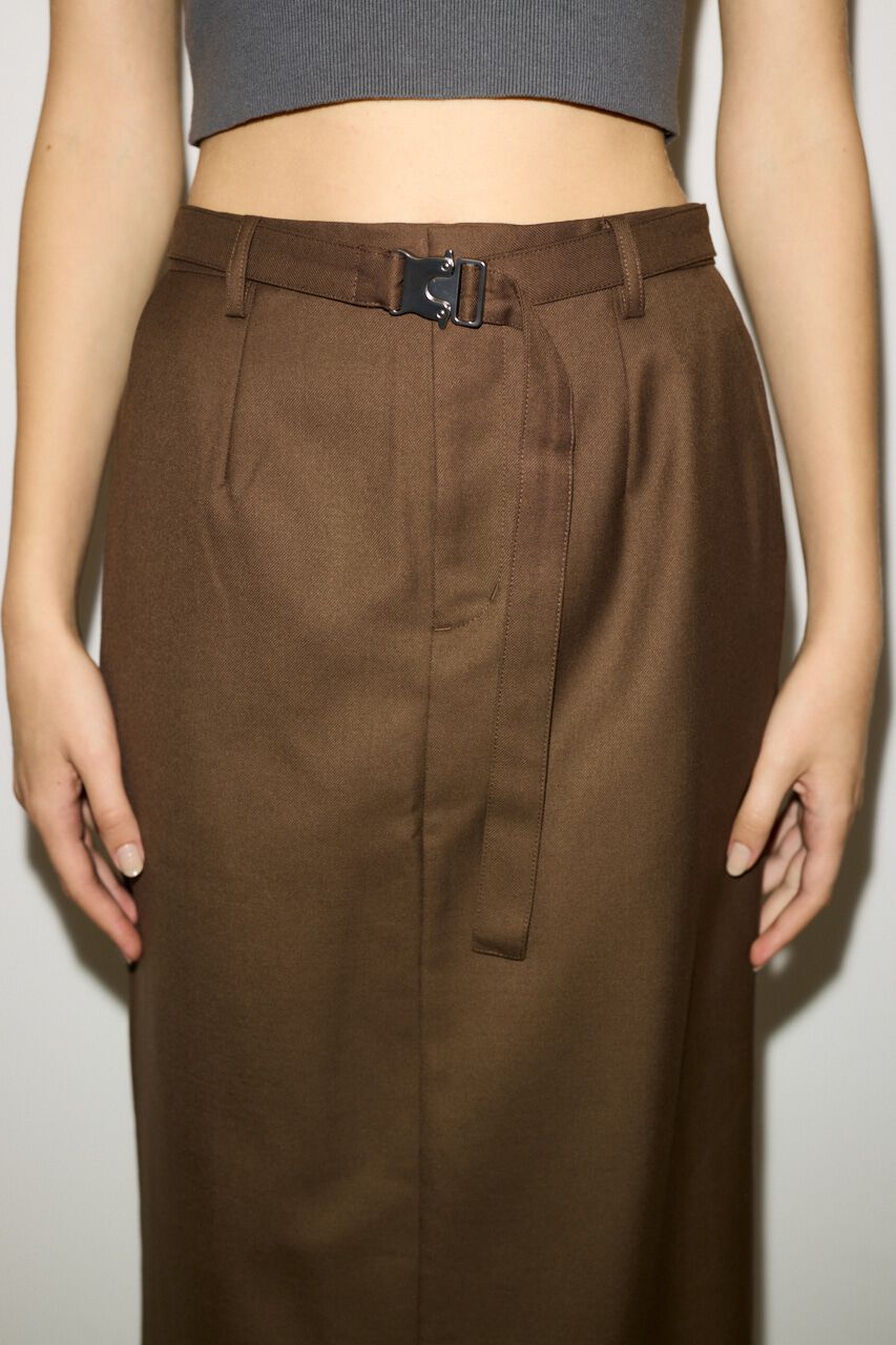 SLY「MANNISH BELTED I LINE ロングスカート」|スカート|