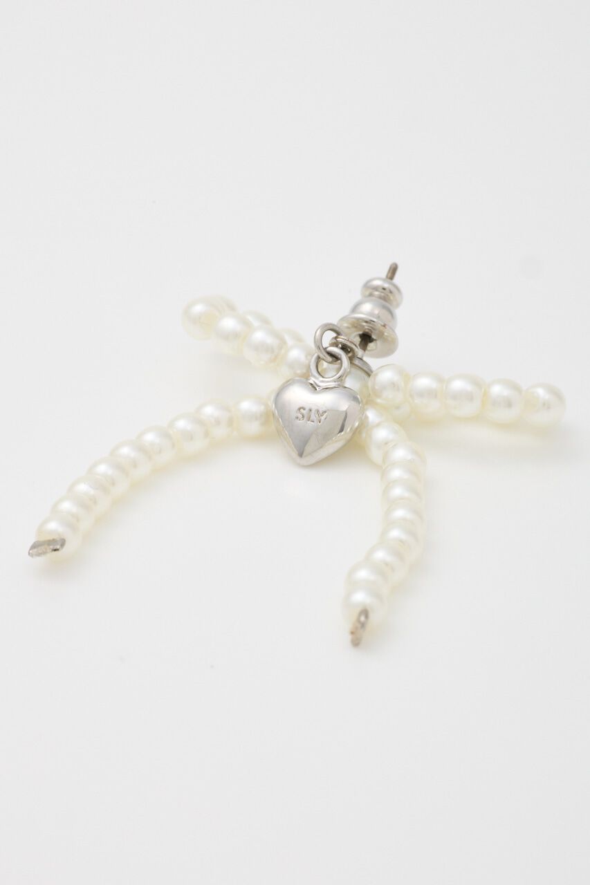 SLY「RIBBON CHARM ピアス」|ピアス|