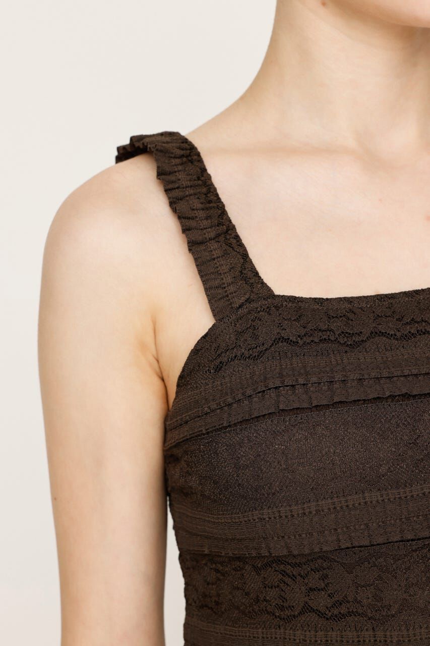 SLY「FRONT BUTTON LACE 2P ロングワンピース」|ワンピース|