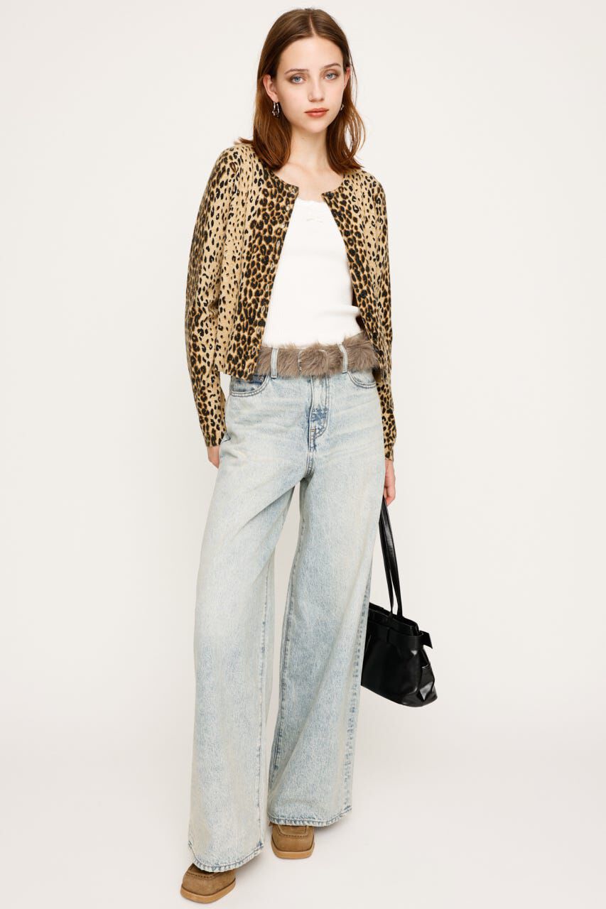 SLY「COMPACT LEOPARD カーディガン」|カーディガン|