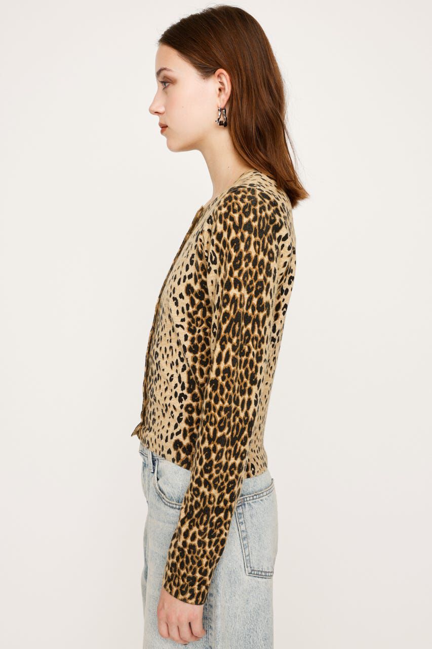 SLY「COMPACT LEOPARD カーディガン」|カーディガン|