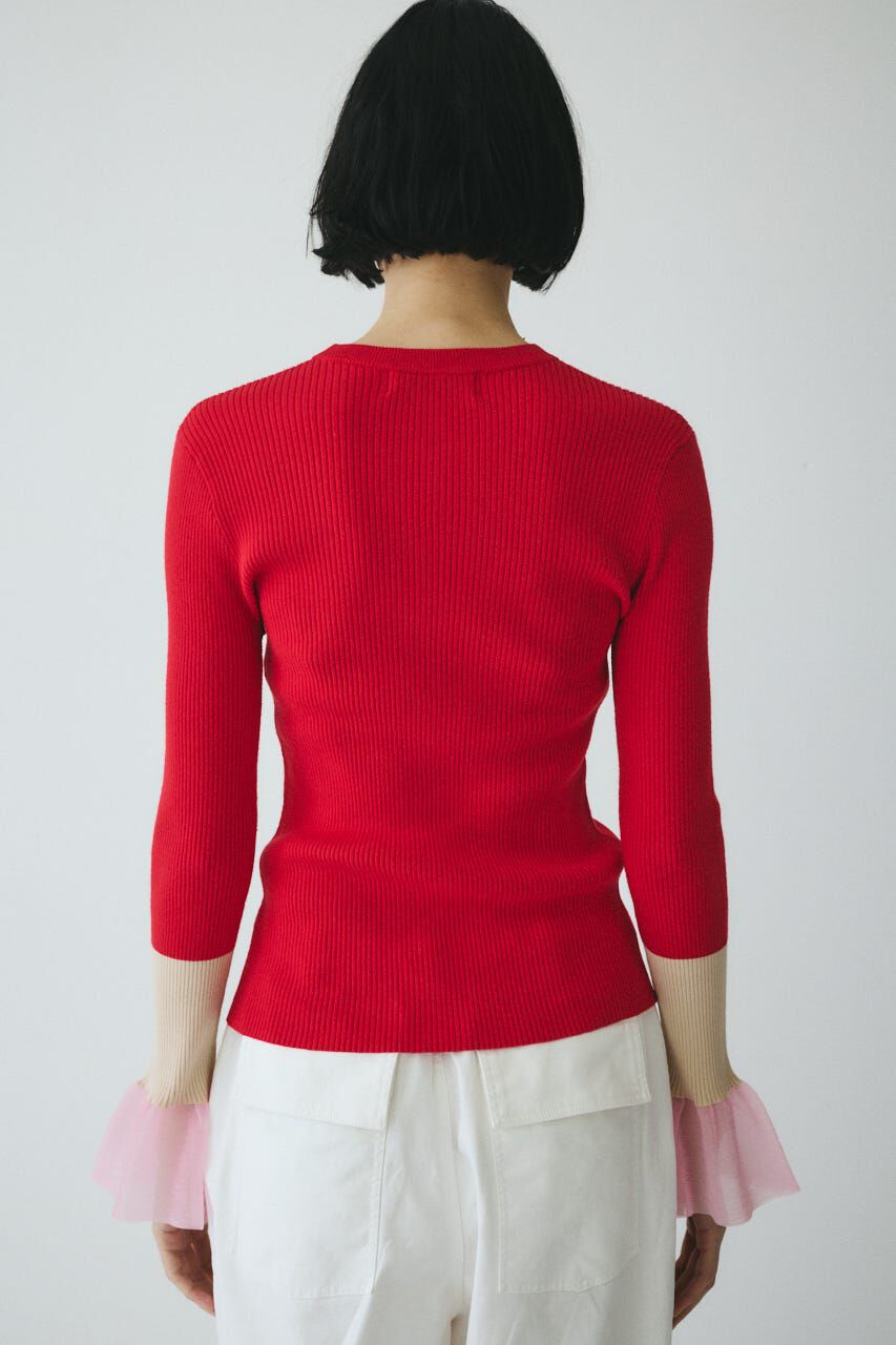 HeRIN.CYE「Flare sleeve knit tops」|ニット・セーター|