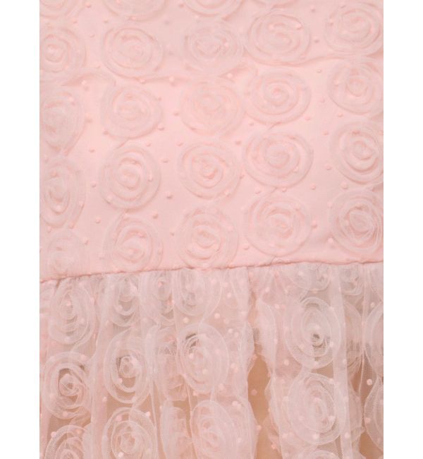 CALNAMUR「3D ROSE TULLE BL/3Dローズチュールブラウス」|シャツ・ブラウス|