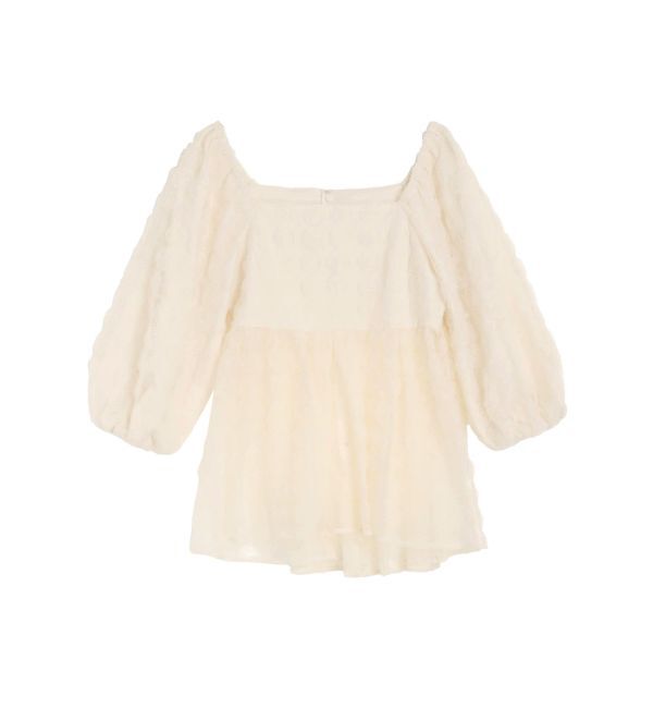 CALNAMUR「3D ROSE TULLE BL/3Dローズチュールブラウス」|シャツ・ブラウス|