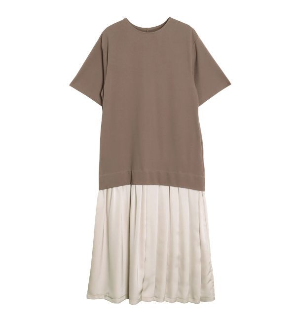 ELENDEEK「PLEATS DOCKING CS OP」|ワンピース|ブラウン