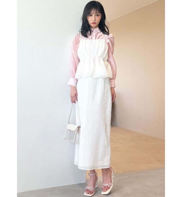 RESEXXY「ジャガードペプラムキャミチュニック【セットアップ着用可能】」|シャツ・ブラウス|