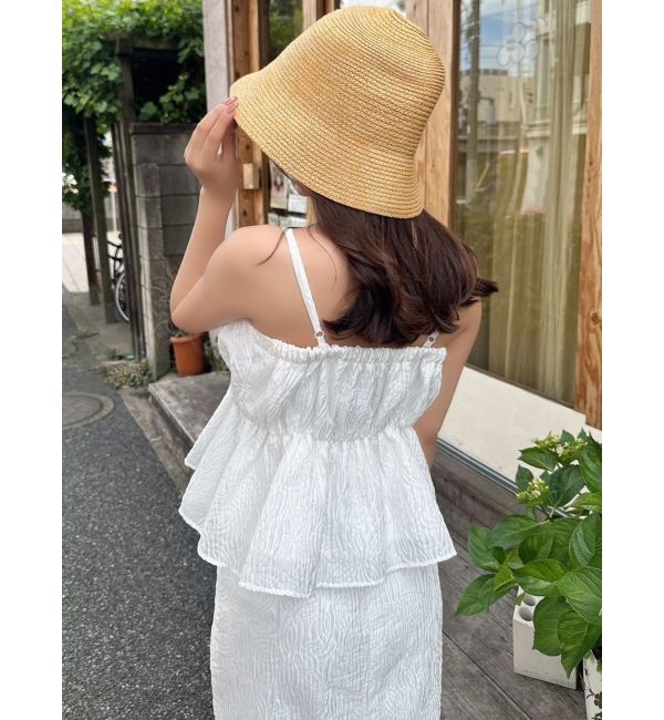 RESEXXY「ジャガードペプラムキャミチュニック【セットアップ着用可能】」|シャツ・ブラウス|