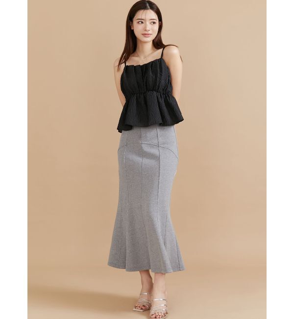 RESEXXY「ジャガードペプラムキャミチュニック【セットアップ着用可能】」|シャツ・ブラウス|