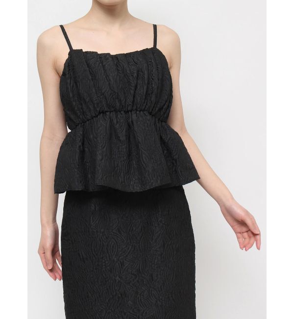 RESEXXY「ジャガードペプラムキャミチュニック【セットアップ着用可能】」|シャツ・ブラウス|