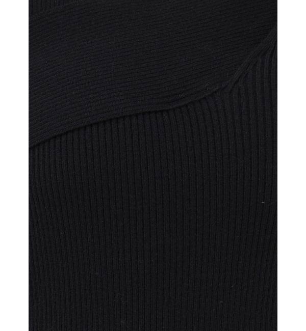 RESEXXY「アシンメトリーリブニットトップス」|ニット・セーター|