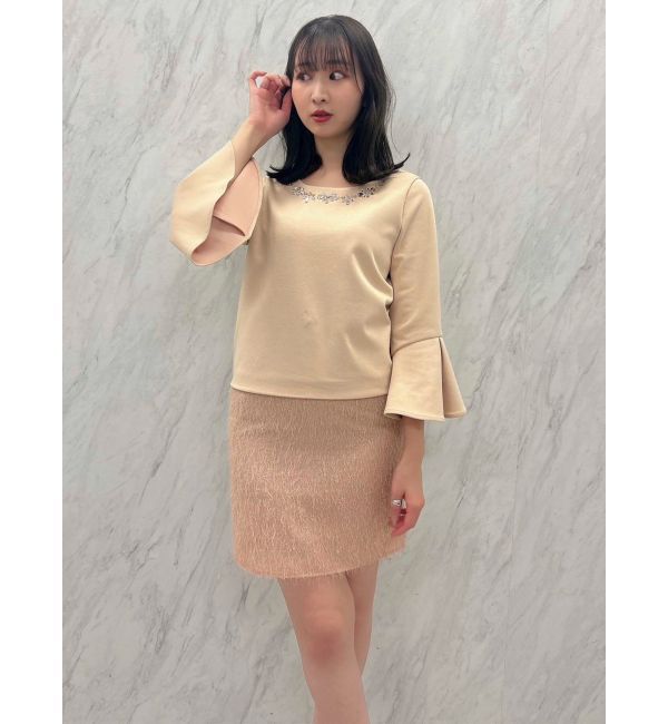 dazzlin「ジャカード切替サックワンピース」|ワンピース|