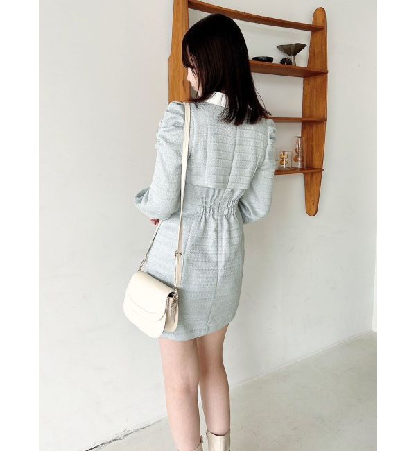 dazzlin「ツイードドッキングミニワンピース」|ワンピース|