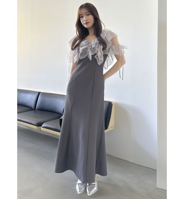 dazzlin「ラッフルリブワンピース」|ワンピース|