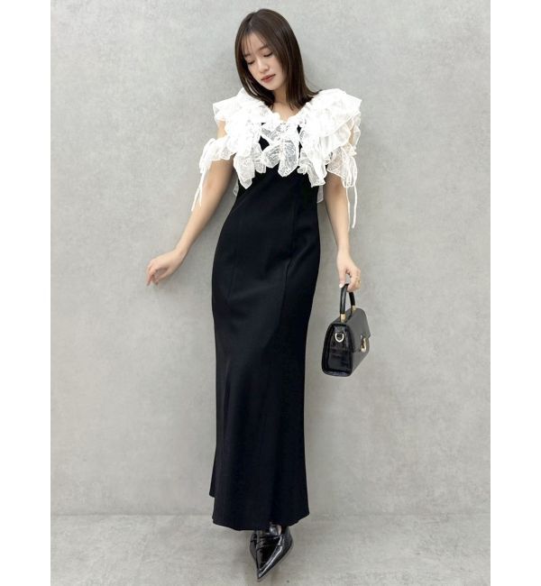 dazzlin「ラッフルリブワンピース」|ワンピース|