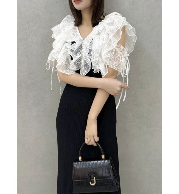 dazzlin「ラッフルリブワンピース」|ワンピース|