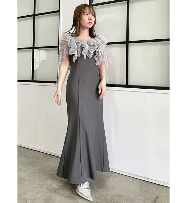 dazzlin「ラッフルリブワンピース」|ワンピース|